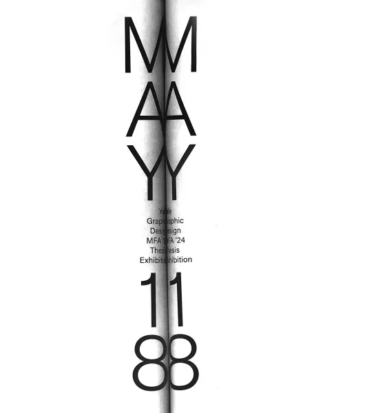 Yale School of Art, Graphic Design MFA Thesis Exhibition, poster, 2024