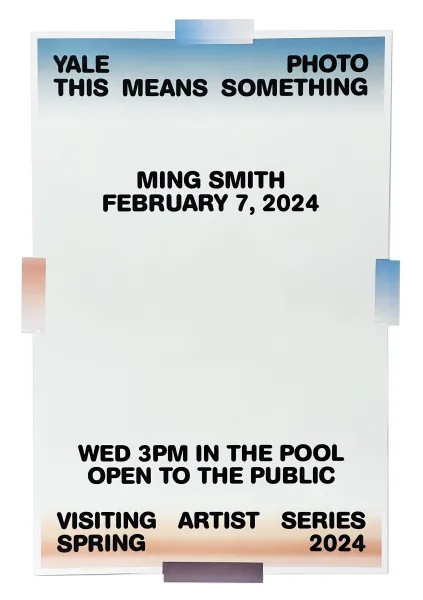 Yale School of Art, This Means Something Lecture Series, poster, 2024